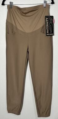 Free Haven Maternity Leggings Adult Size Medium Women’s M Pants Stretch Brown